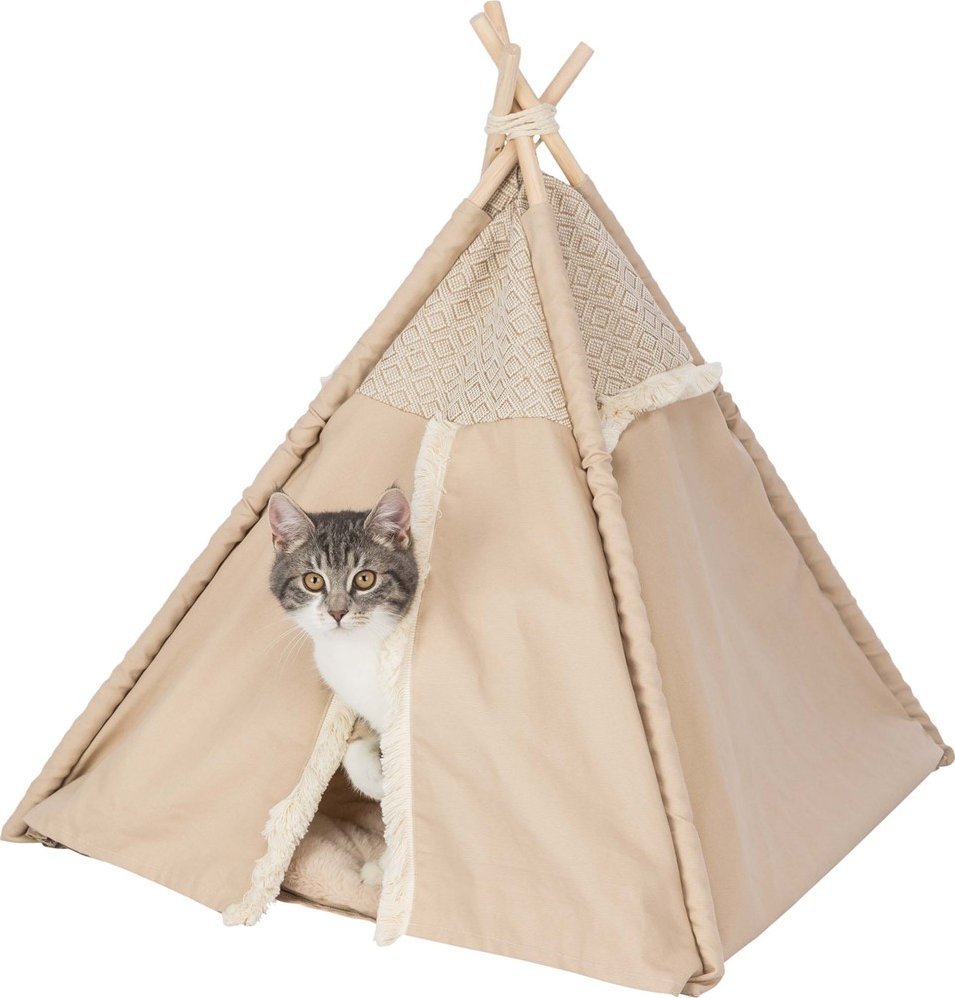 Trixie Boho Tipi, legowisko zamknięte, dla psa/kota, beż, 55 x 65 x 55 cm (TX-38211)