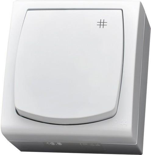 Ospel Łącznik krzyżowy MAdera pojedynczy hermetyczny biały (ŁNH-4N/00)