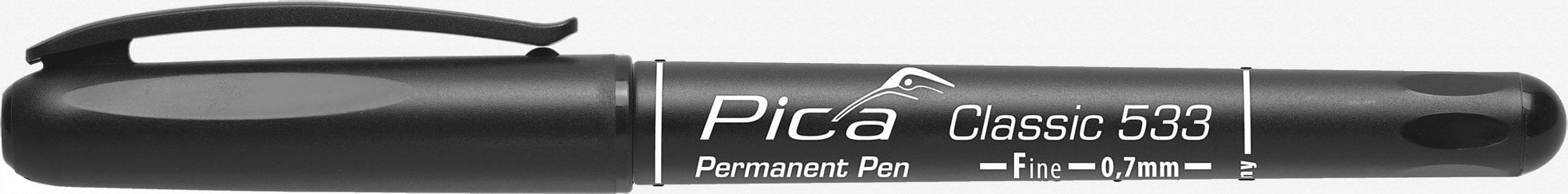 Pica-Marker Pica Permanent Pen, 0,7mm black / Retail Packaging