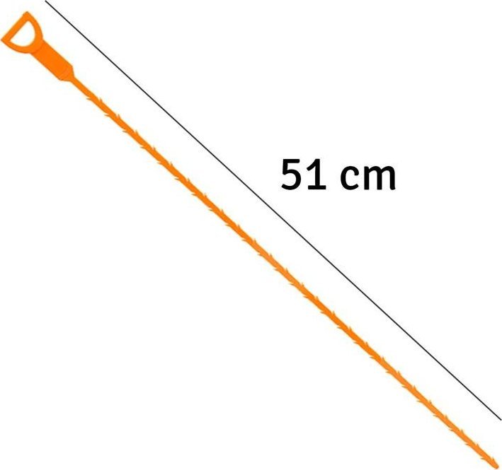 Apte CZYŚCIK do ODPŁYWU Przepychacz Udrażnianie Rur pomarańczowy AG809