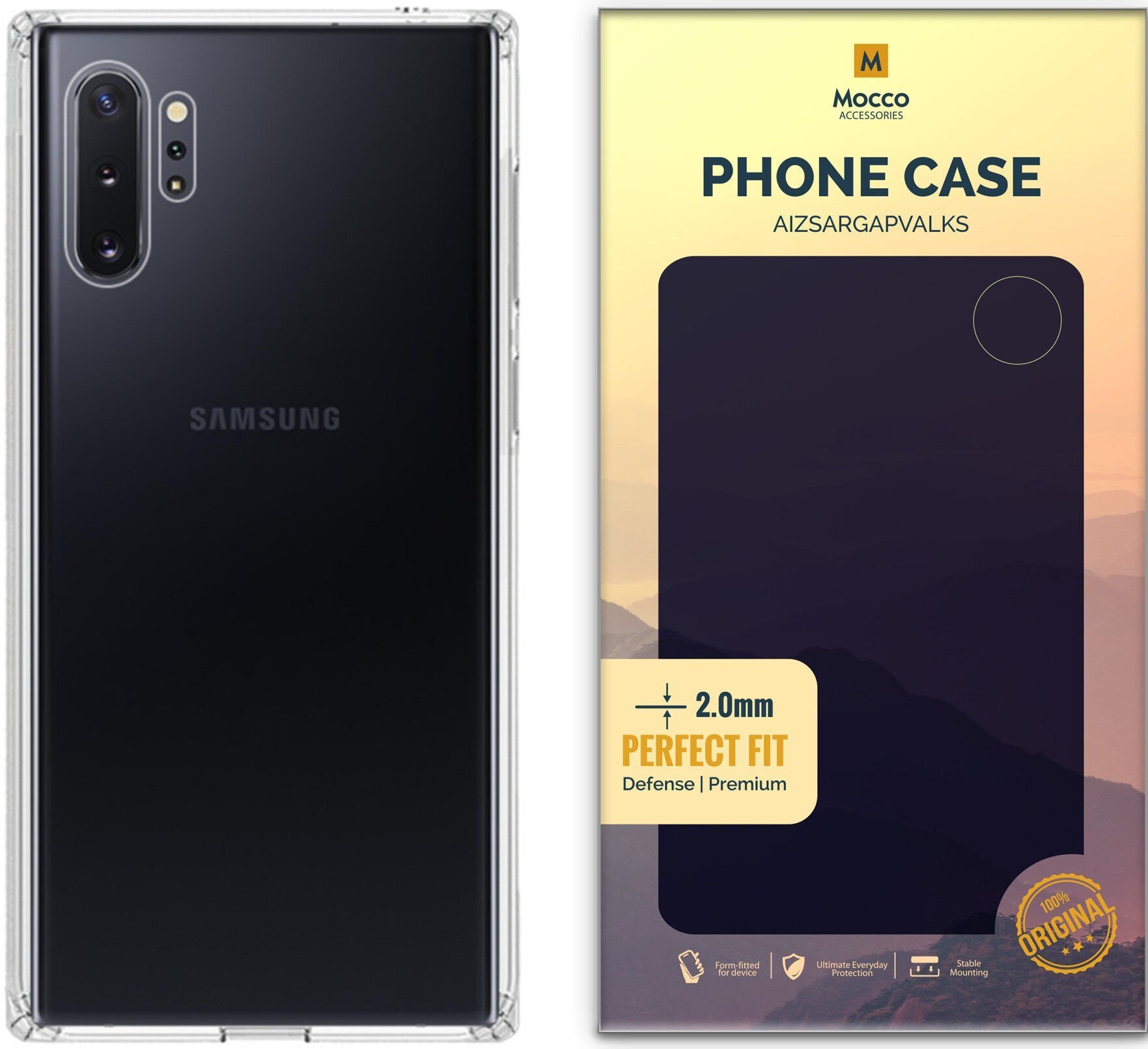 Mocco Ultra Back Case 2 mm Silicone Case for Samsung N975 Galaxy Note 10 Plus Transparent