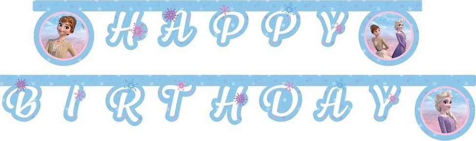 Banner Frozen 2: Wind Spirit - Happy Birthday