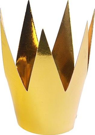 Party Deco Korona Party, złota, 5,5 cm, 3 szt. uniwersalny