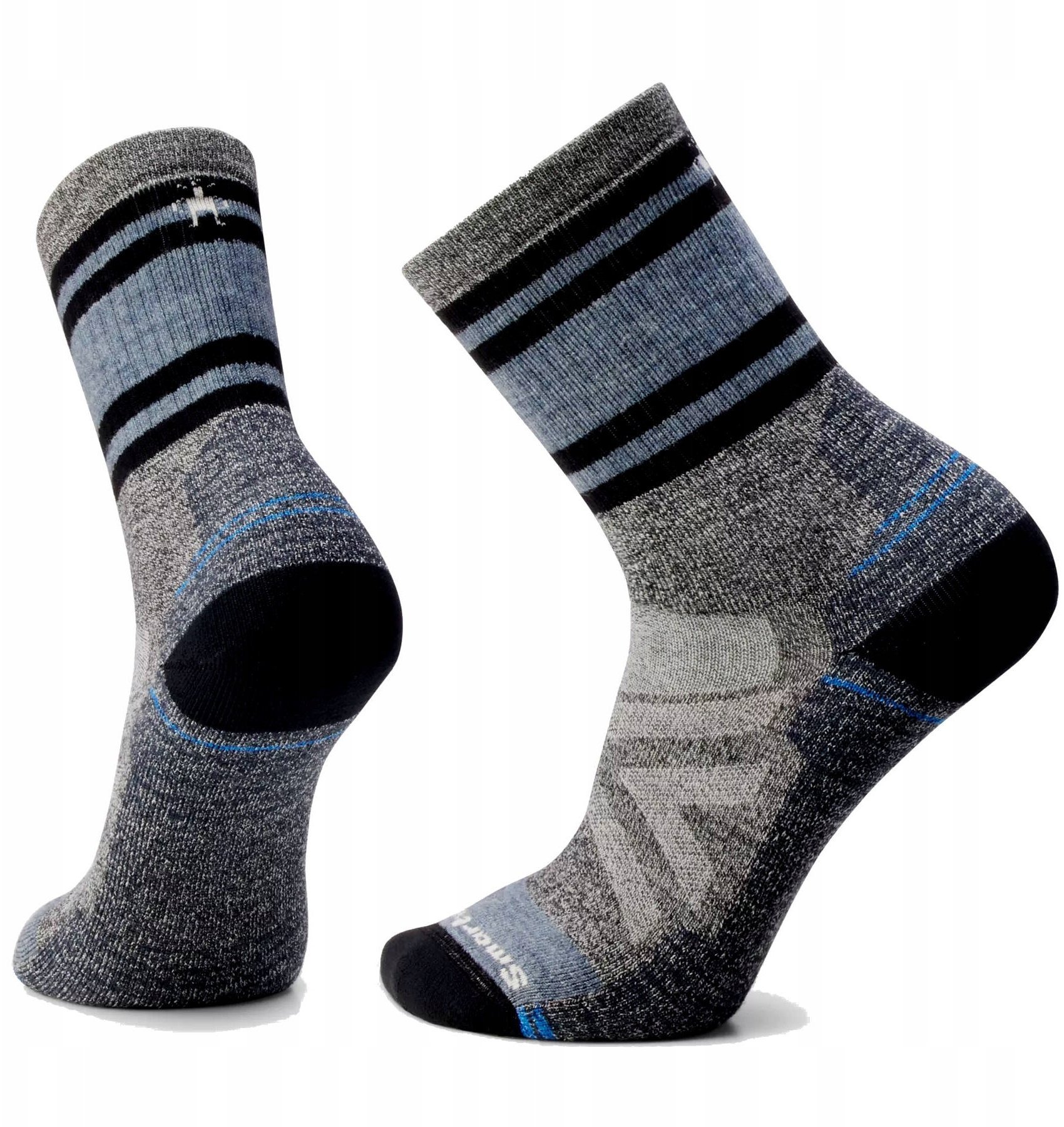 U'S Hike Full Cushion Lolo Trail Crew Socks, H85 | ash/charcoal, L