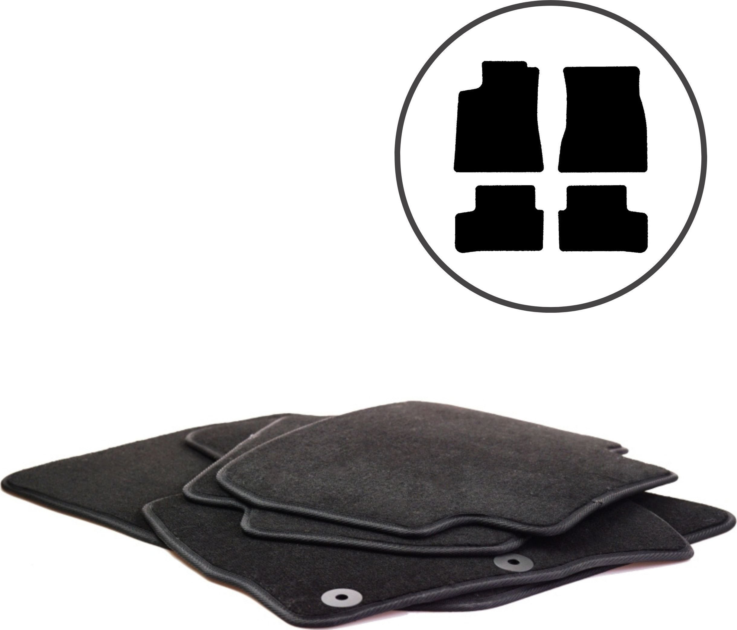 Dikel 4 Dywaniki samochodowe Mercedes CLA W118 od 2019