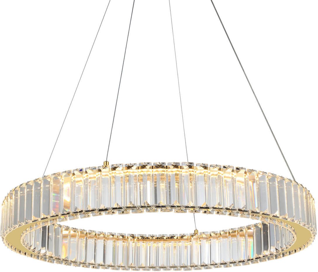 Wisząca lampa kryształowa SPARK AZ5788 Azzardo LED 30W 3000K złota