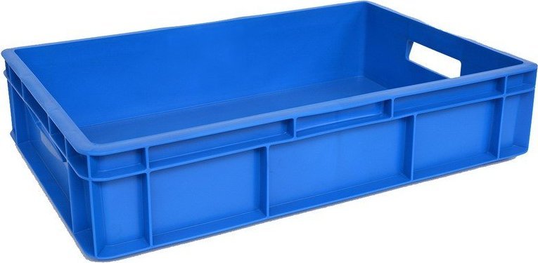 Artech Pojemnik transportowy EURO 130 ścianki i dno pełne, wym. 600 x 400 x 130 mm (kolor: niebieski)