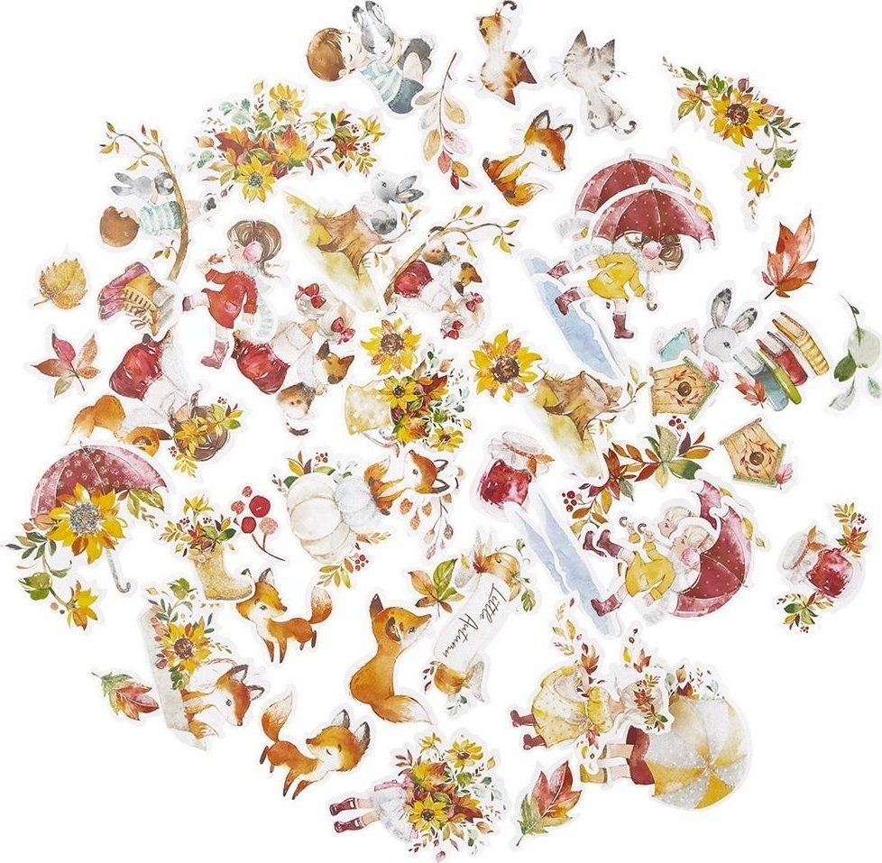 Kształty papierowe little autumn 50szt