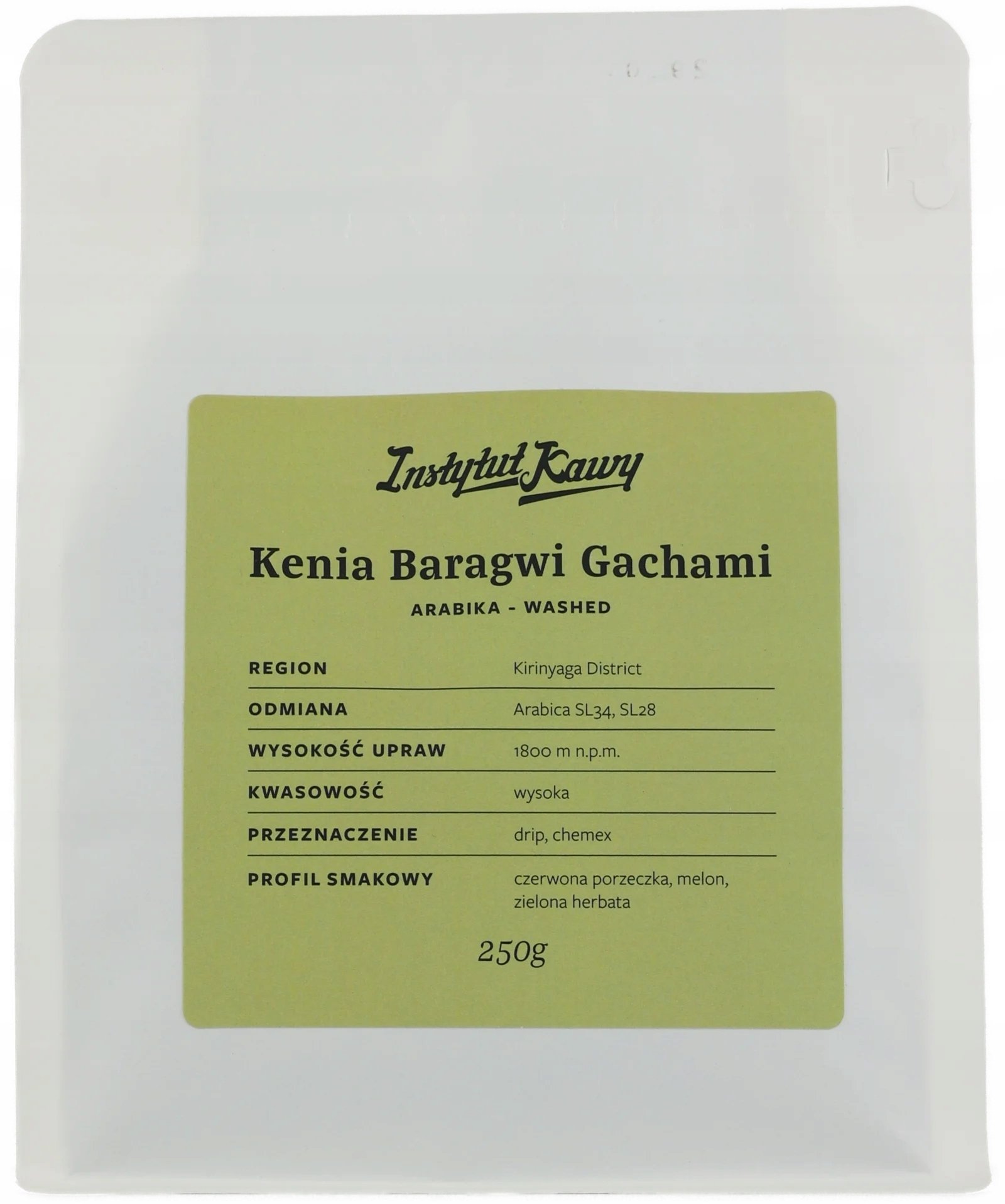 Kawa ziarnista Instytut Kawy Kawa ziarnista Kenia Baragwi Gachami 250g