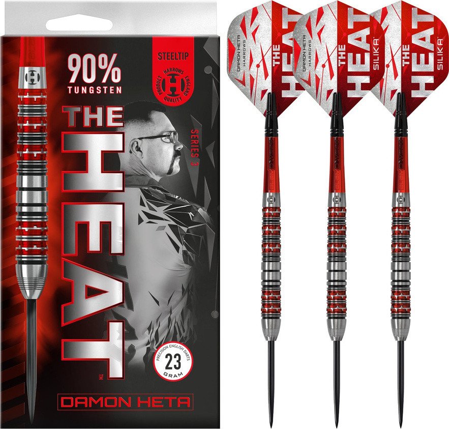 Rzutki Harrows THE HEAT Damon Heta 3 90% steeltip 21 g