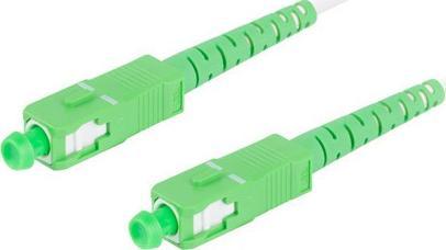 Lanberg PATCHCORD ŚWIATŁOWODOWY SM SC/APC-SC/APC SIMPLEX 3.0MM LSZH G657B3 15M BIAŁY LANBERG