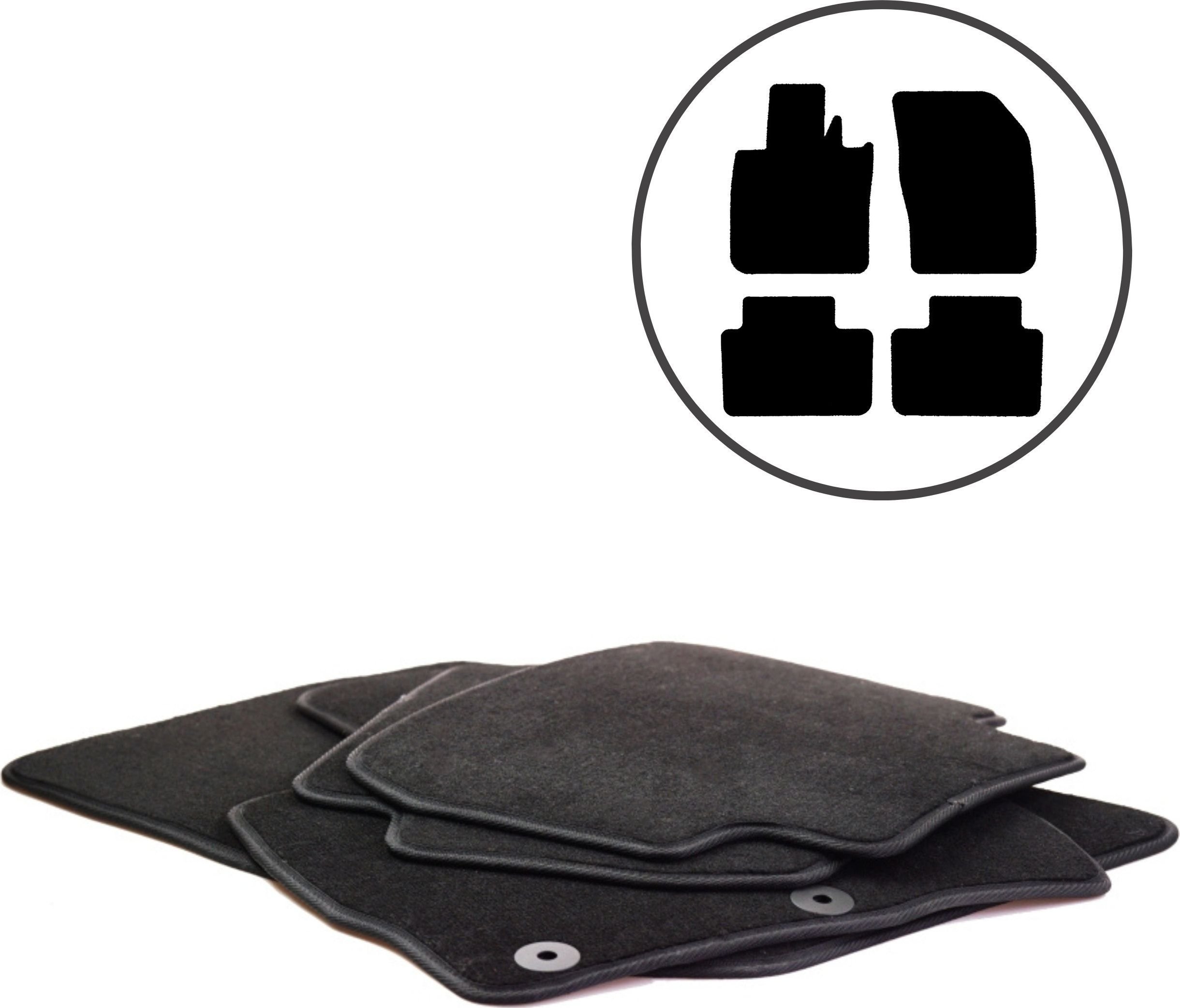 Dikel Dywaniki samochodowe 4szt. Volvo V60 II Od 2018