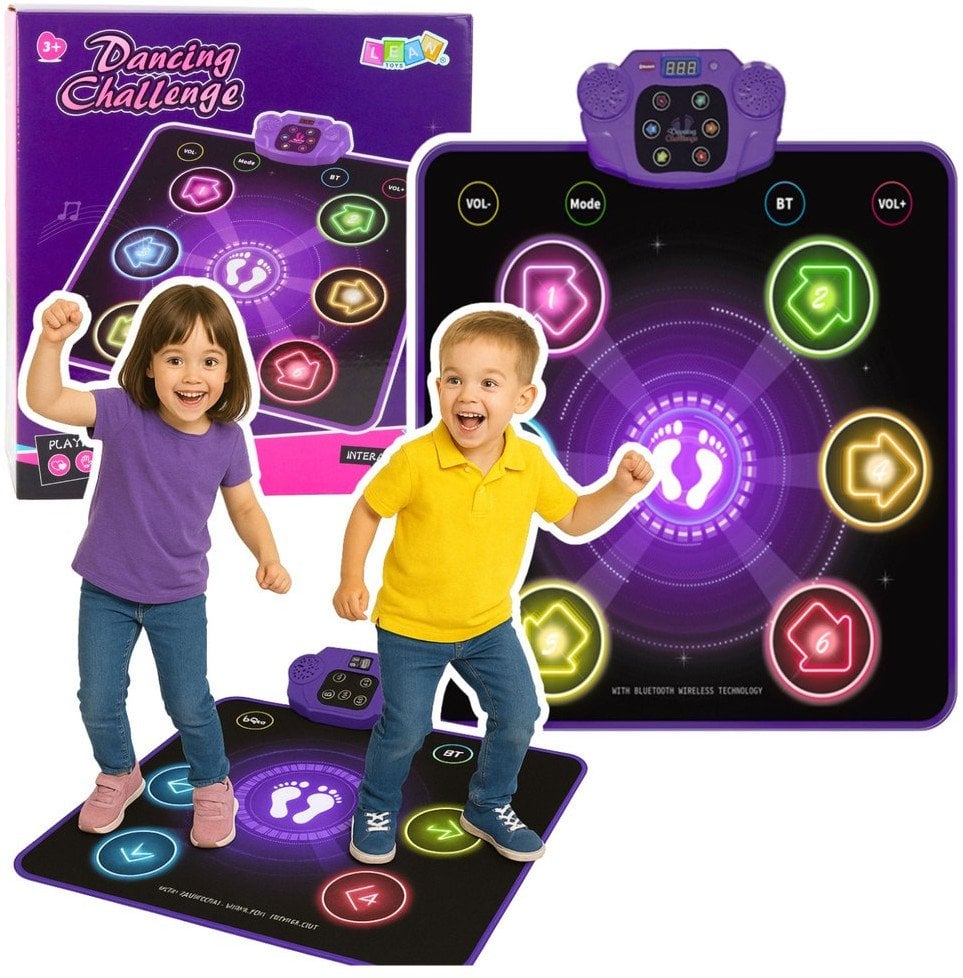 Mata Taneczna Interaktywna Dla Dzieci Bluetooth 5 Trybów 3 Języki EDUKAMP