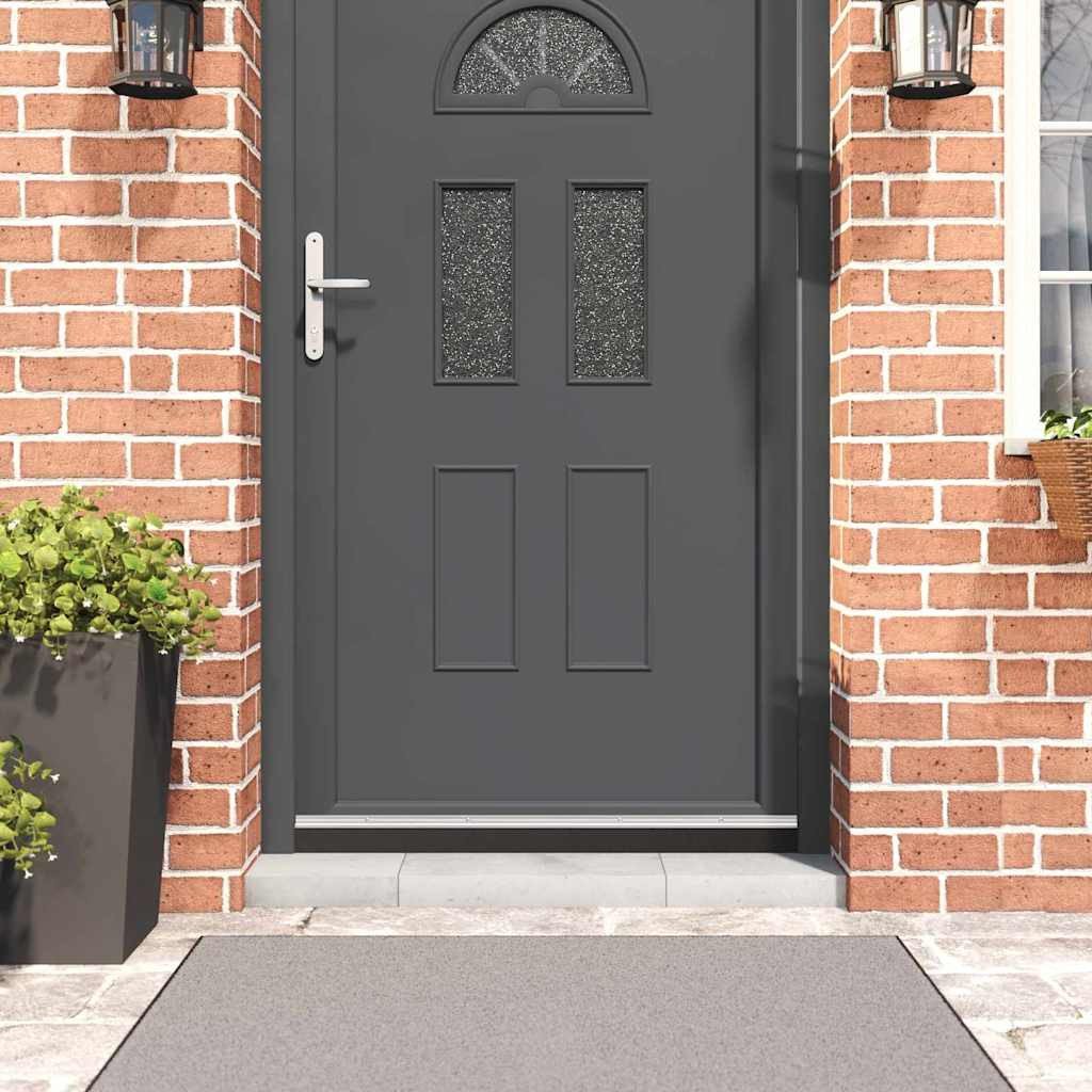 vidaXL Uszczelki z szczotką do drzwi na zatrzask 2 pcs Srebrny 100 cm