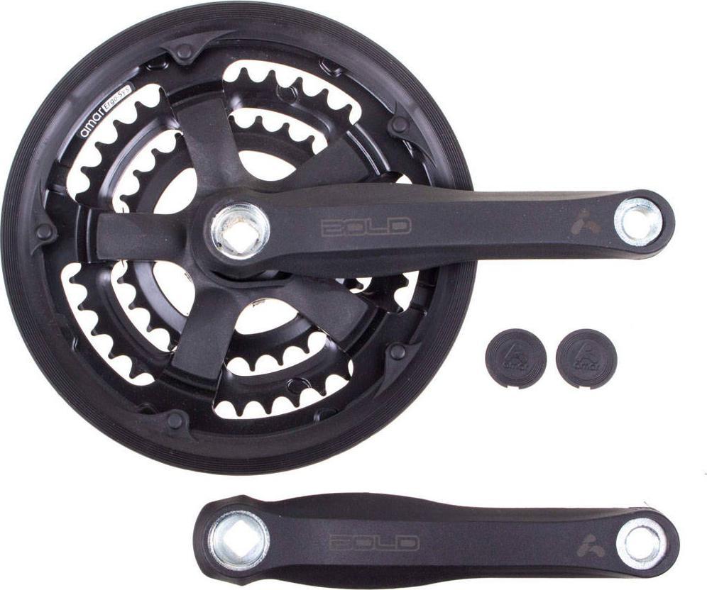 Amar Mechanizm korbowy BOLD 28-38-48T 170mm czarny z osłoną