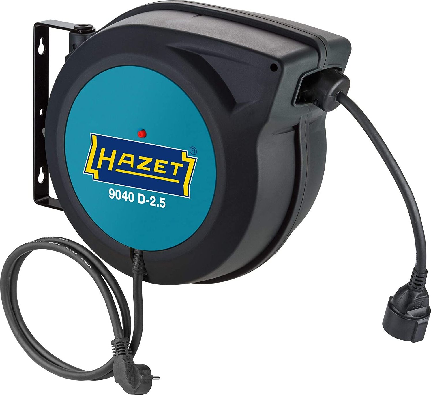 Hazet Hazet electric cable reel 9040 D-2.5, cable drum (black, 20 + 1.5 meters)