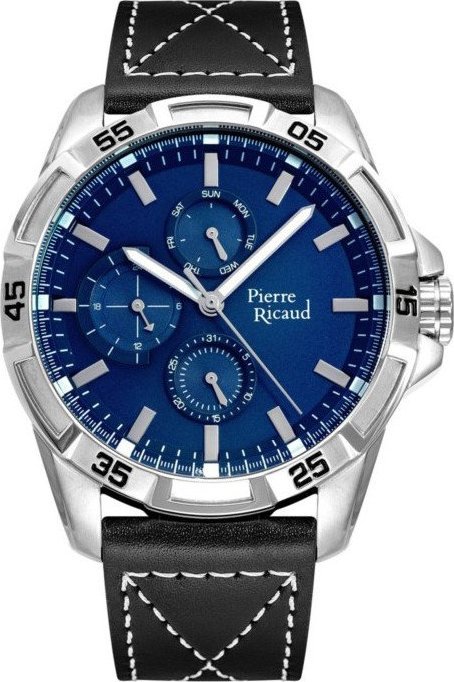 Zegarek Pierre Ricaud Zegarek męski Pierre Ricaud P97263.5215QF czarny