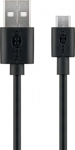 Kabel USB Goobay USB-A - microUSB 2 m Czarny (JAB-4780400)