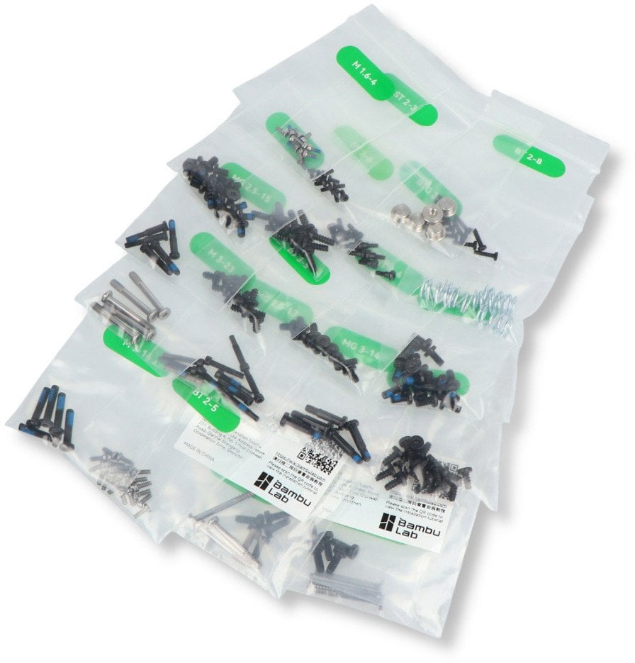 Zestaw śrub do drukarek Bambu Lab z serii X1/P1 i AMS}