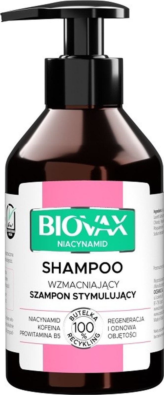 LBIOTICA / BIOVAX L`BIOTICA Biovax Niacynamid Wzmacniający Szampon stymulujący z niacynamidem 200ml