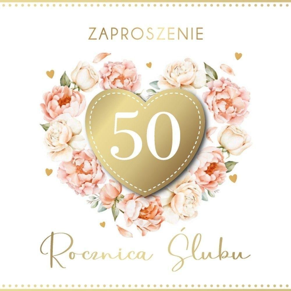 Zaproszenie Rocznica Ślubu (5szt)