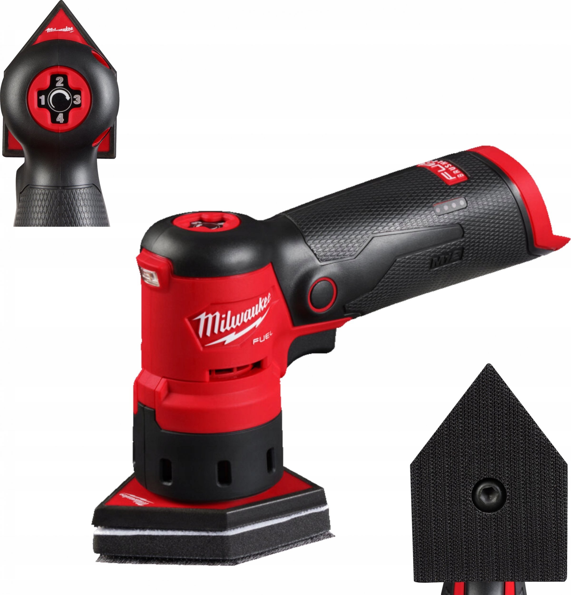 Szlifierka Milwaukee Milwaukee M12FDSS-0B Cordless Vibrating Sander 12 V 88.8 x 63.5 cm (4933479680) - without battery, without charger