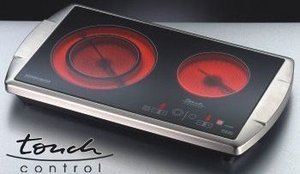 Rommelsbacher Podwójna płyta grzewcza CT 3403 / TC (stal nierdzewna / czarny)