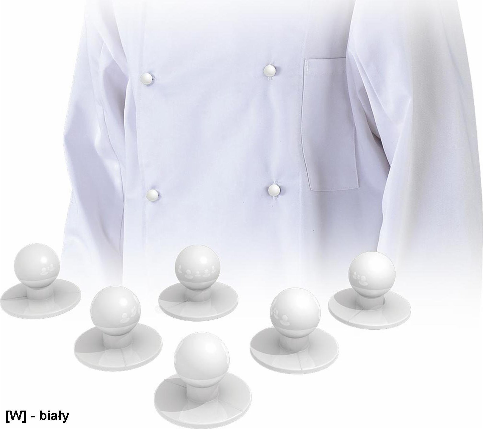 R.E.I.S. LH-BUTTON - GUZIKI -10 SZT - ciemnoczerwony.