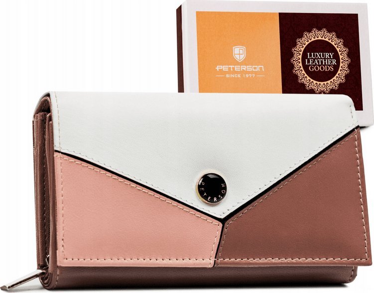 Peterson Średnich rozmiarów portfel damski ze skóry naturalnej Peterson NoSize