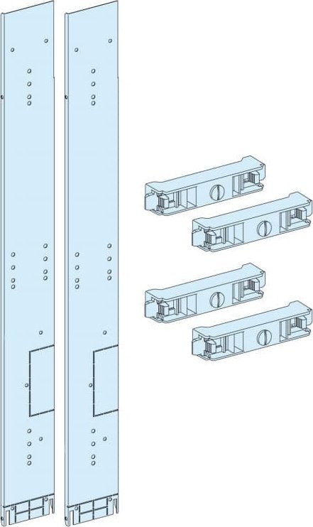Schneider Electric Prisma Plus, system P, przegroda czołowa do szyn bocznych, forma 2 LVS04921