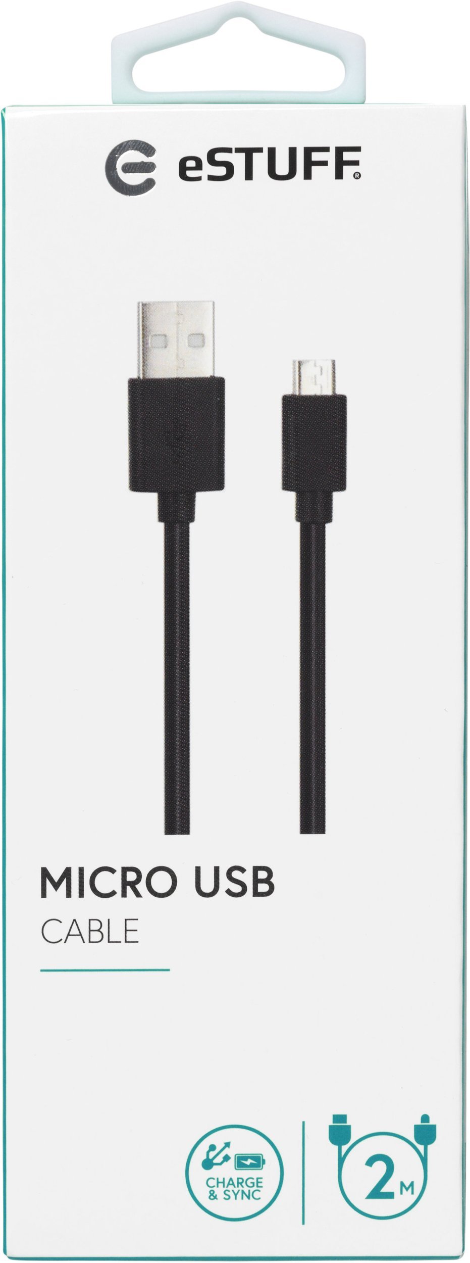 MicroUSB Cable 2m Black