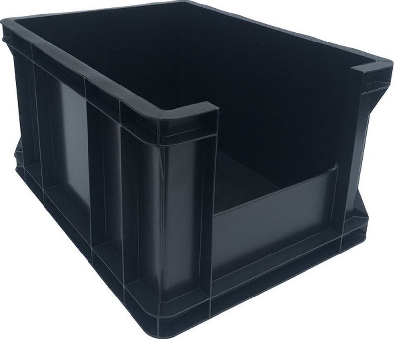 qBox Pojemnik transportowy 1/2 EURO 220 inspekcyjny wym. 400 x 300 x 220 mm (kolor szary)