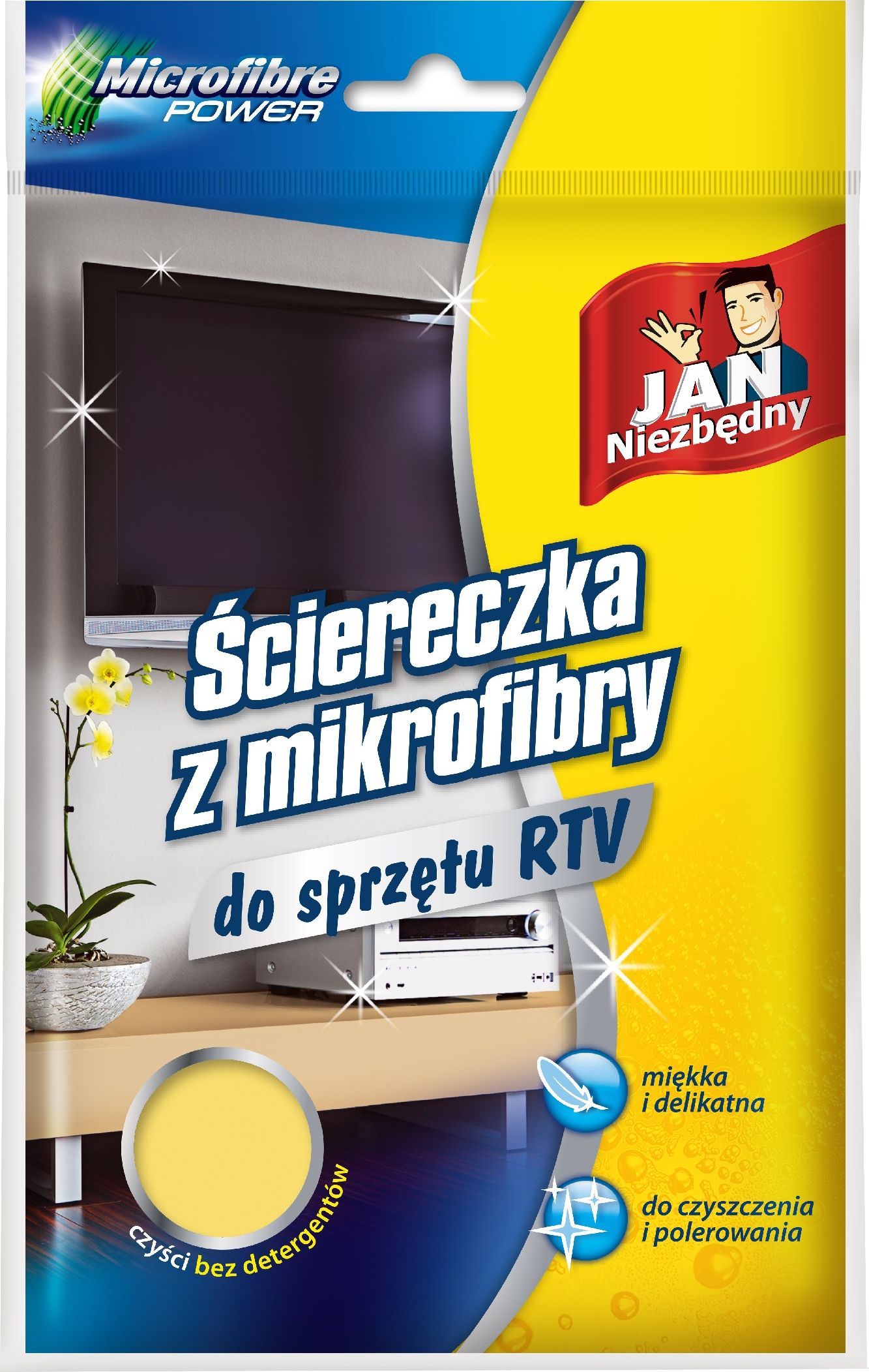 JAN Niezbędny JN Ściereczka z mikrofibry do sprz.RTV - 8571014182