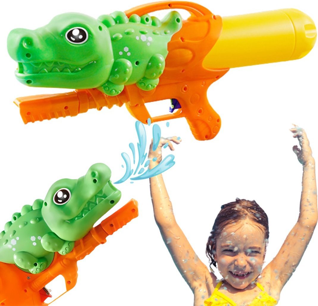 PISTOLET NA WODĘ KARABIN KROKODYL BROŃ ZABAWKA WODNA ZESTAW DLA DZIECI