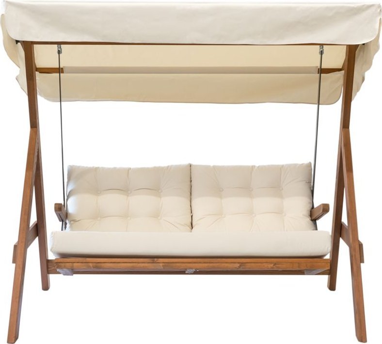 Westmann Westmann Drewniana huśtawka Hollywood Paryż 2000 beżowy 123x190x180cm