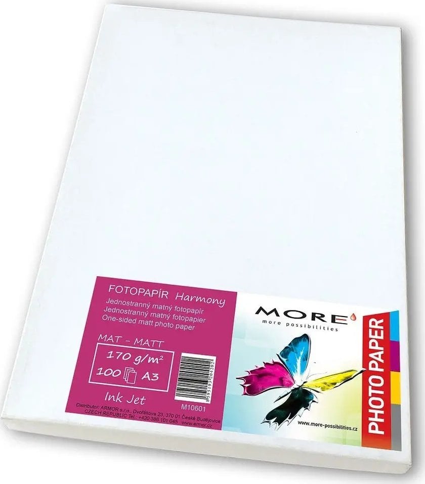 Tusz Armor ARMOR More Fotopapír More 170g, A3 matný, bílý, 100 listů, inkjet
