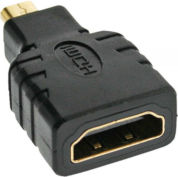Adapter AV InLine HDMI Micro - HDMI czarny (17690D)