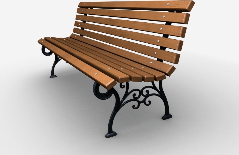 Baster Ławka żeliwna ogrodowa, parkowa na taras id.0112