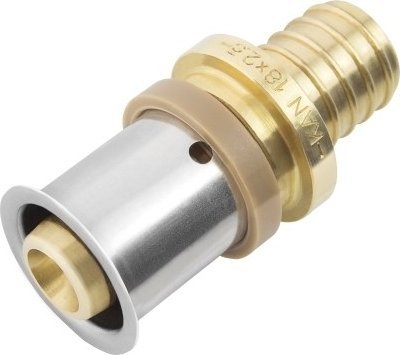 KAN-therm Łącznik mosiężny przejściowy ultraPRESS/Push - 16/18x2.5