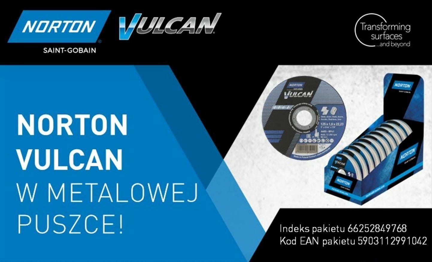 Norton NORTON DISC.VULCAN 125 x 1.0 /10pcs. METAL/INOX BOX
