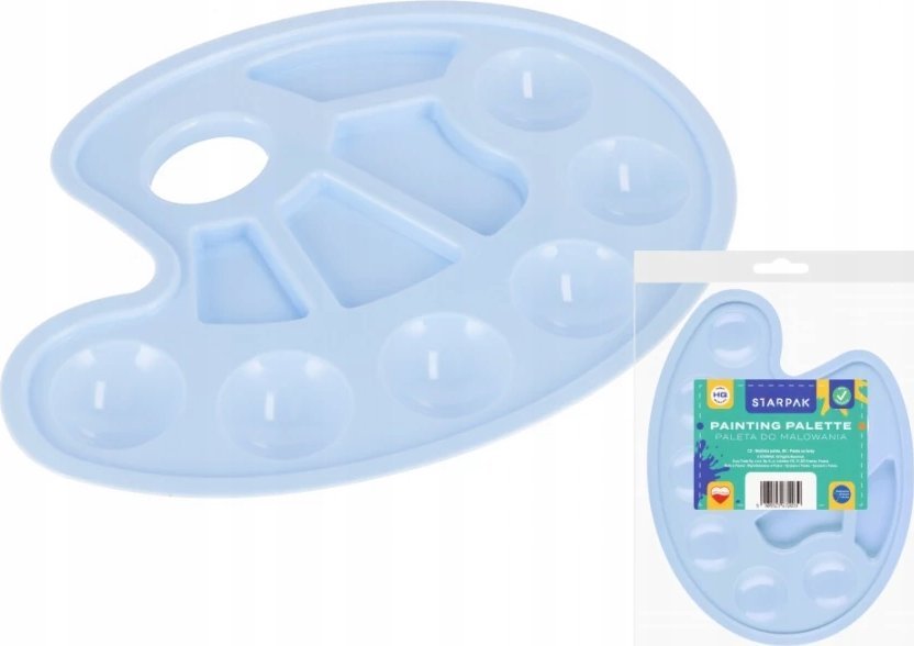 Starpak PALETA DO FARB OWAL PASTEL NIEB STK PBH 1/20