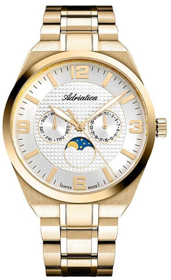 Zegarek męski Adriatica A8343.1153QF złoty