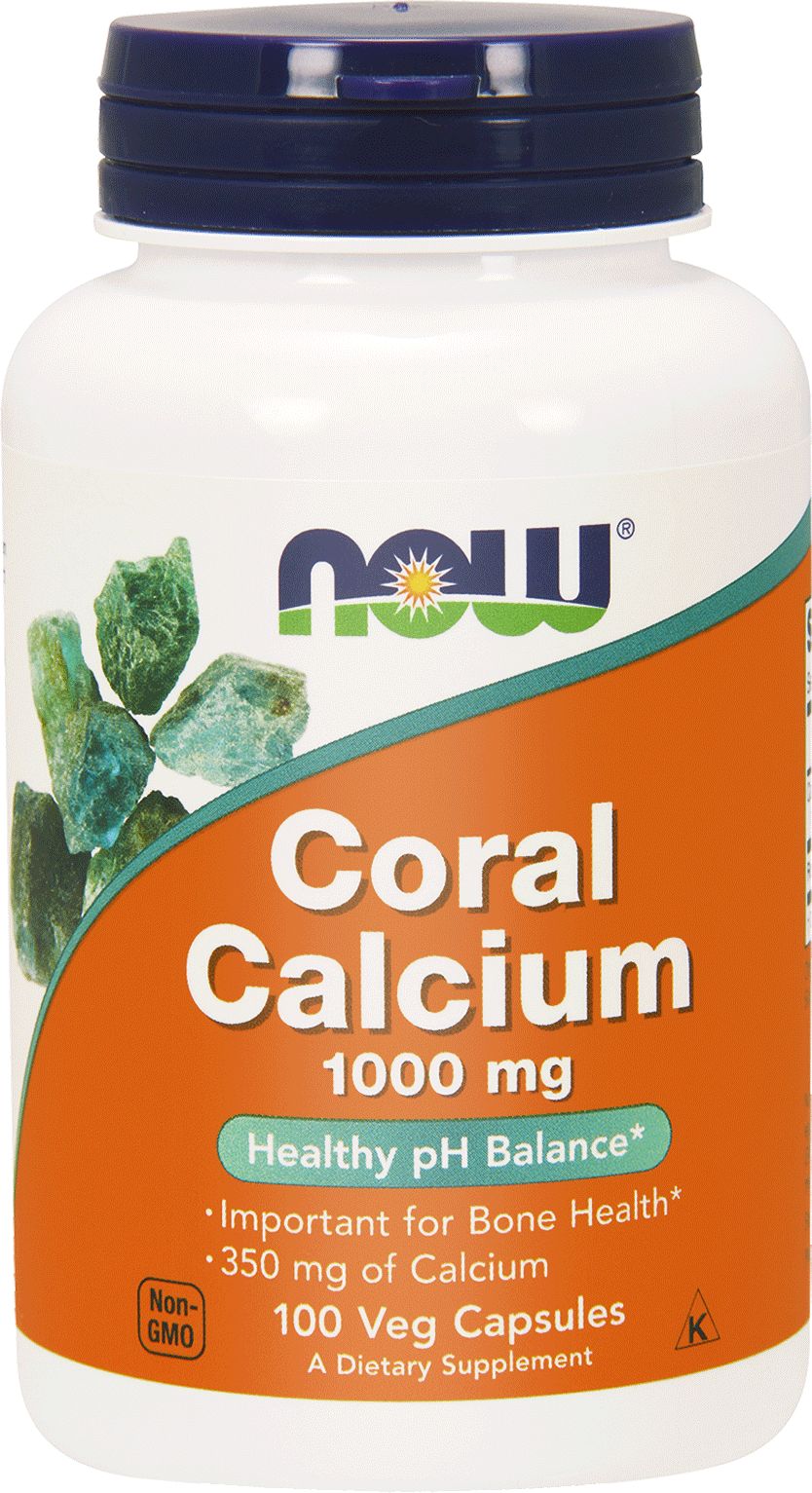 NOW Coral Calcium 1000mg 100 vegekapsułek