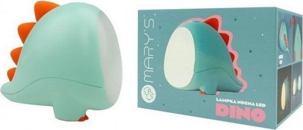 Lampka nocna LED dino zielony