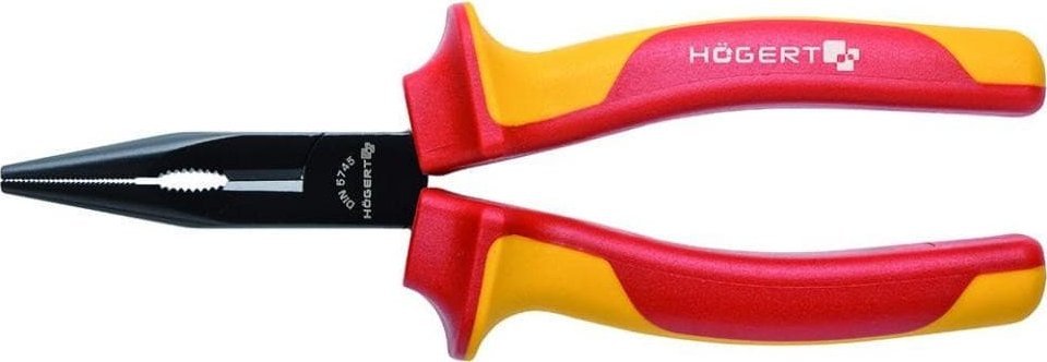 Högert Technik Szczypce wydłużone proste 200 mm, 1000 V, VDE HT1P917