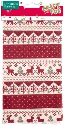 Craft with Fun Ozdoba dekoracyjna tkanina 45x50cm