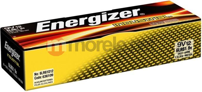 Energizer Bateria Industrial 9V Block 12 szt.