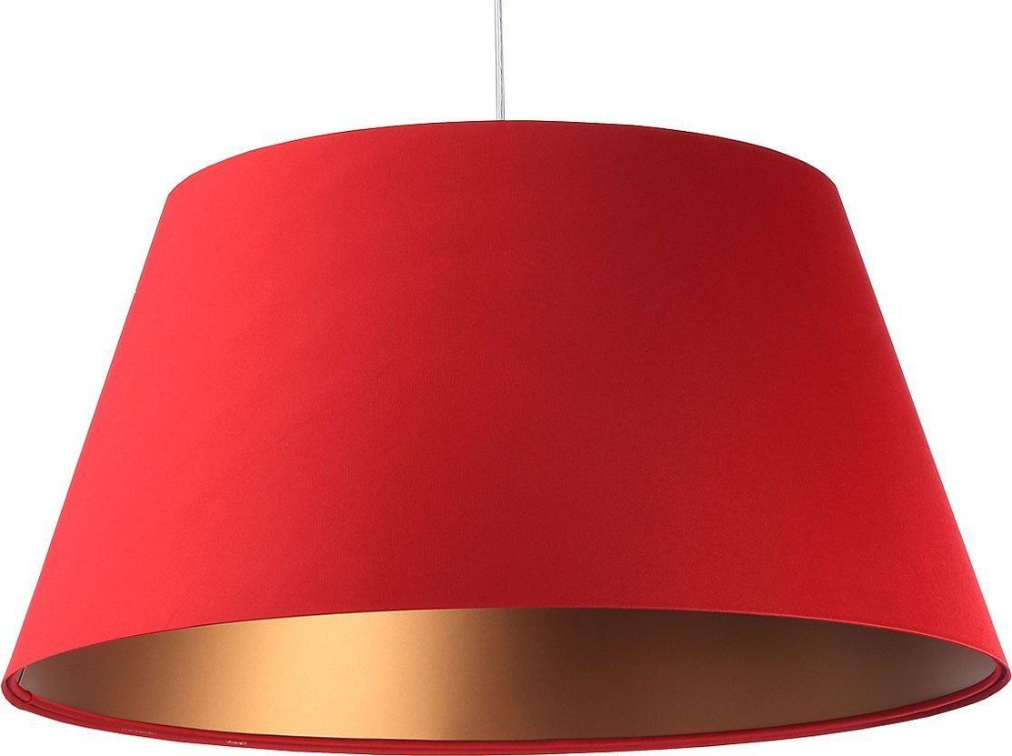 Lampa wisząca Lumes Czerwona nowoczesna lampa wisząca dzwon - S406-Ohra