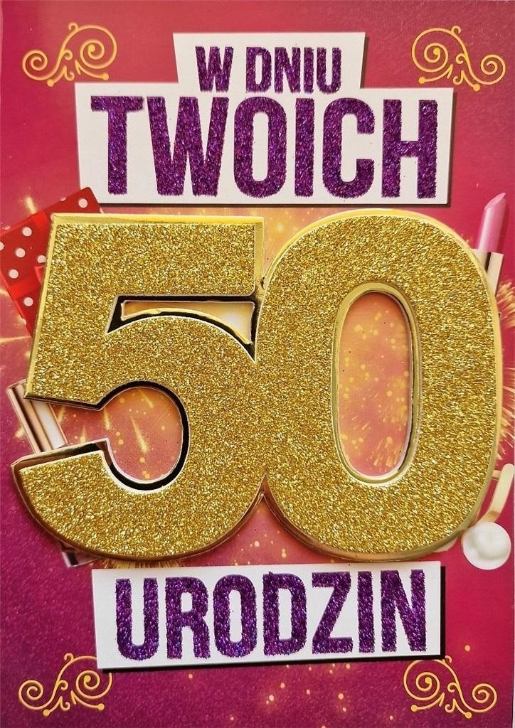 Yeku Karnet Urodziny 50 damskie