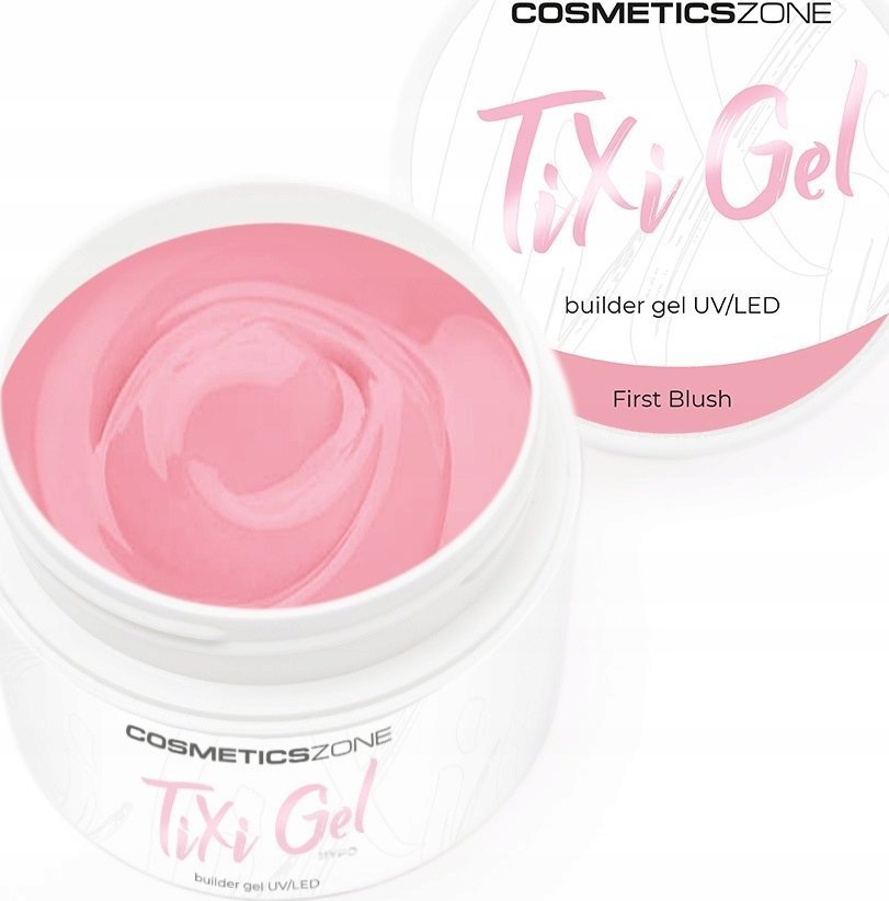 Cosmetics Zone Żel budujący z pamięcią cieczy brudny róż UV LED First Blush 50ml